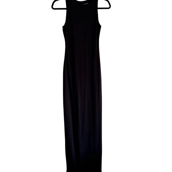 Naked Wardrobe Black Maxi Dress Small | Sleeveless Bodycon Curve-Hugging Fit - Picture 4 of 6